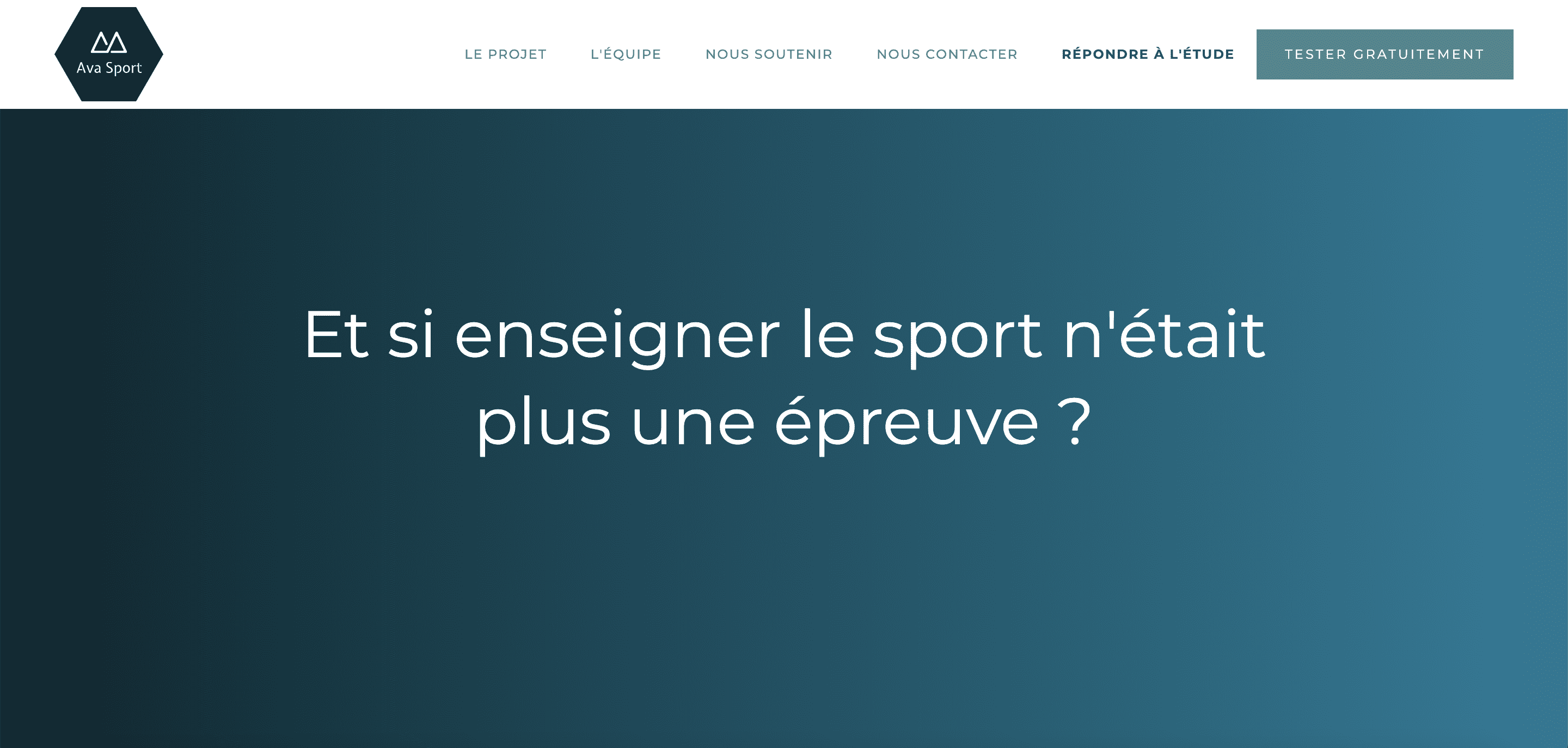 Ava Sport - Enseigner l'EPS n'est plus une épreuve.